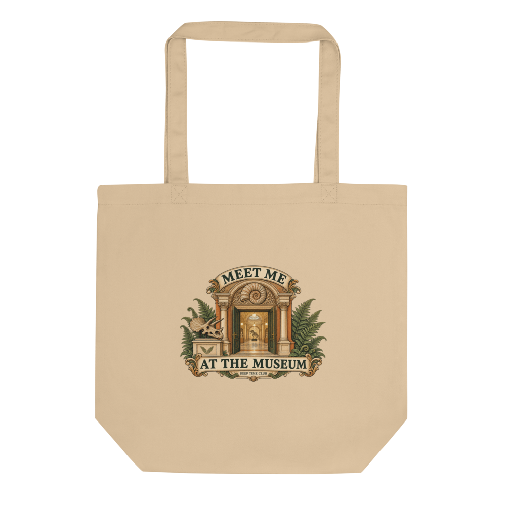 Meet Me at the Museum Tote supplier-rendered front view in Oyster