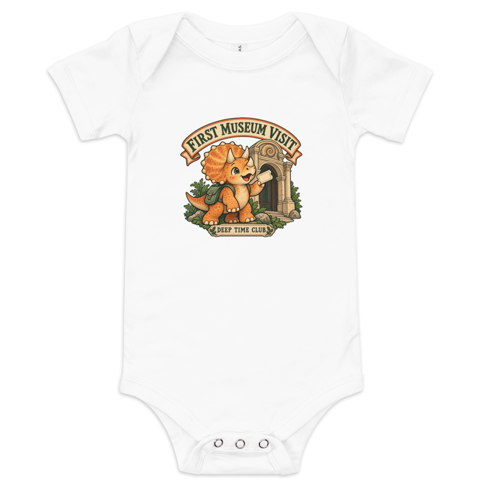 Museum Morning Bodysuit supplier-rendered front view in White