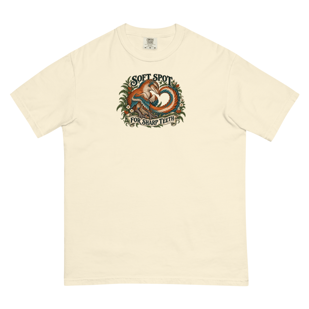 Soft Spot for Sharp Teeth Tee supplier-rendered front view in Ivory