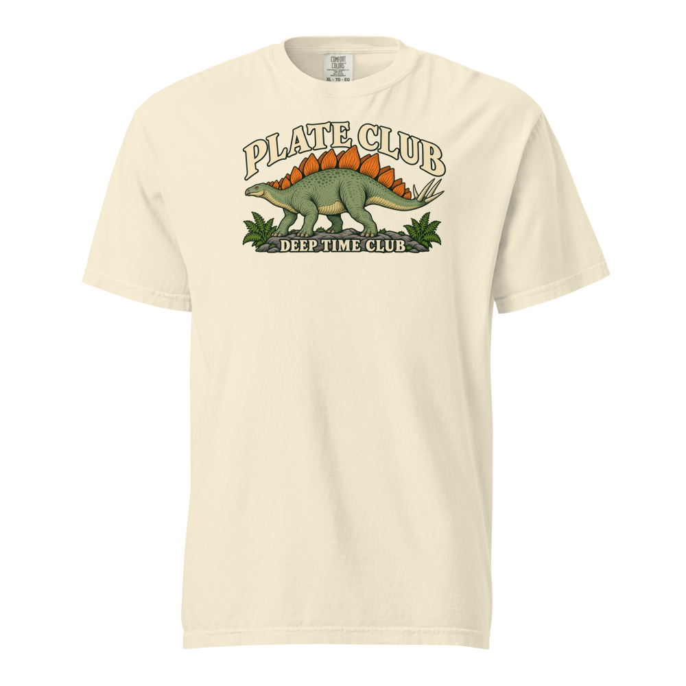 Plate Club Stegosaurus Tee supplier-rendered product view in Ivory